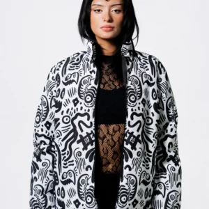 Chaqueta black and white Davsan