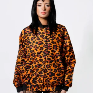 Chaqueta Animal print naranja