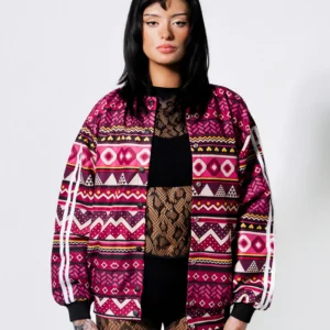Chaqueta Azteca Rosa