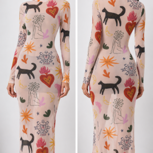Vestido Jaguar claro